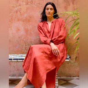 NWT J.Crew Cabana Dress In Linen